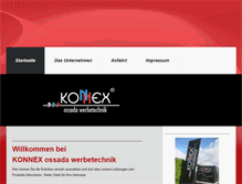 Tablet Screenshot of konnex-werbung.de